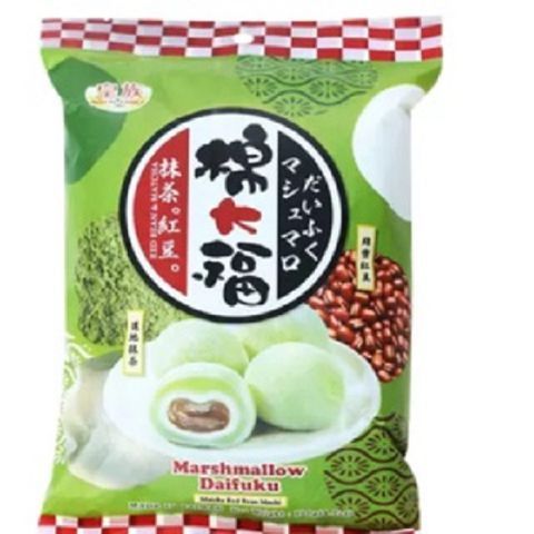 Bánh Mochi Trà xanh Đậu đỏ Marshmallow Daifuku 120g