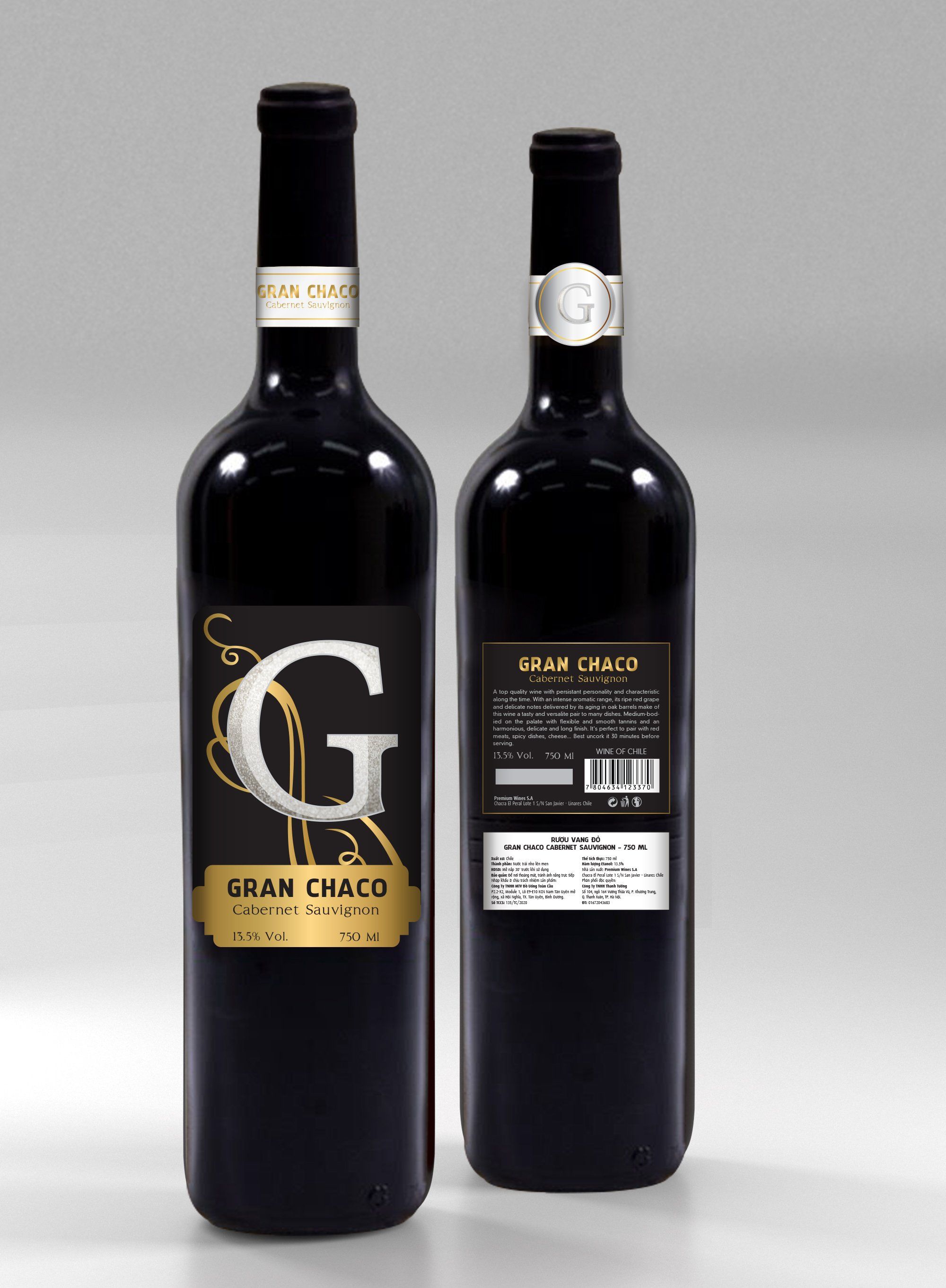 R u vang Gran Chaco Cabernet Sauvignon 13.5 750 ml