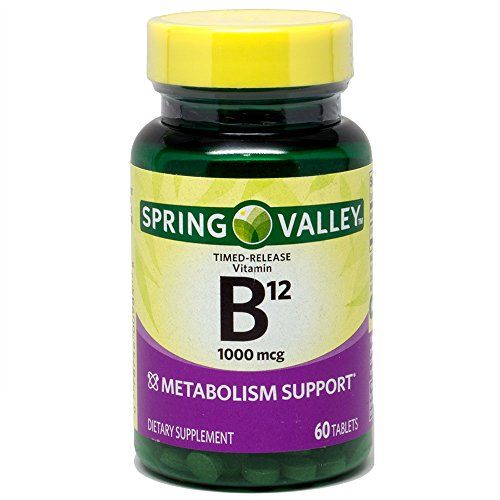 Spring Valley Vitamin B 12 1000 Mcg Timed Release 60 Tablets