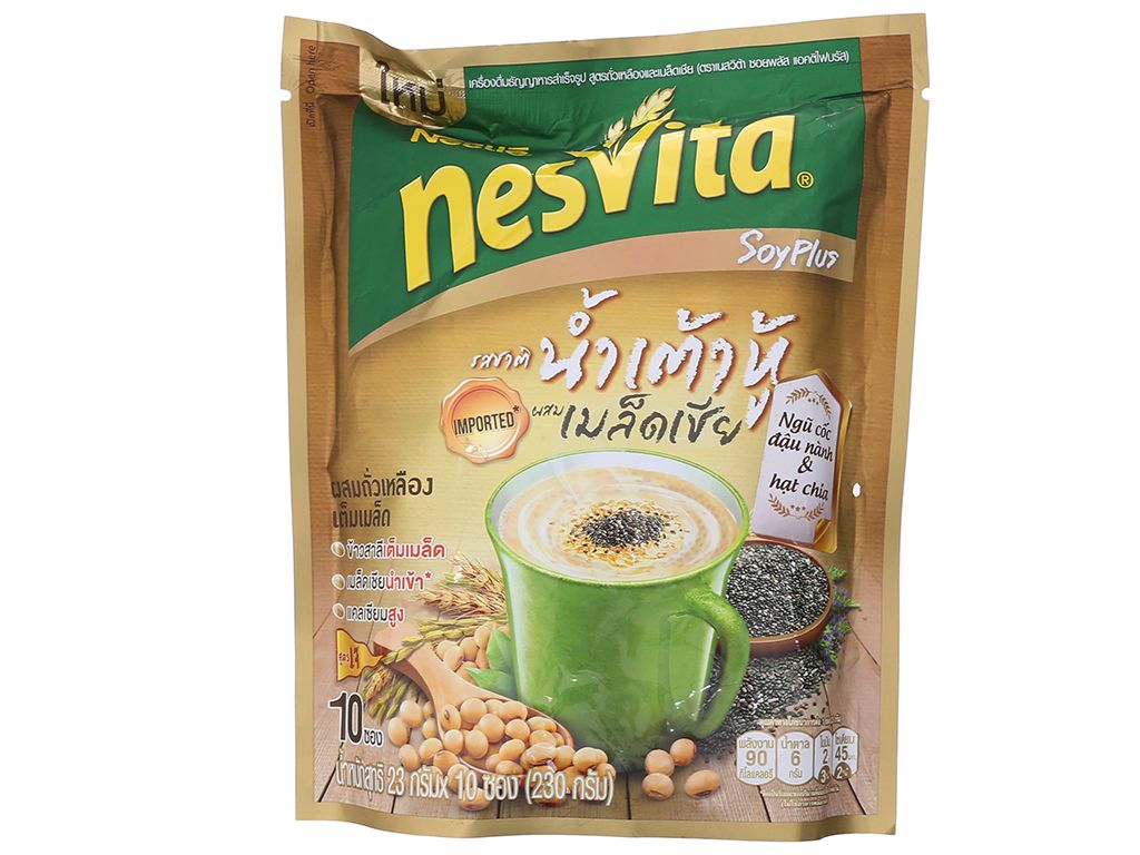 8850125081932 - Ngũ cốc dinh dưỡng đậu nành và hạt chia Nesvita bịch 2