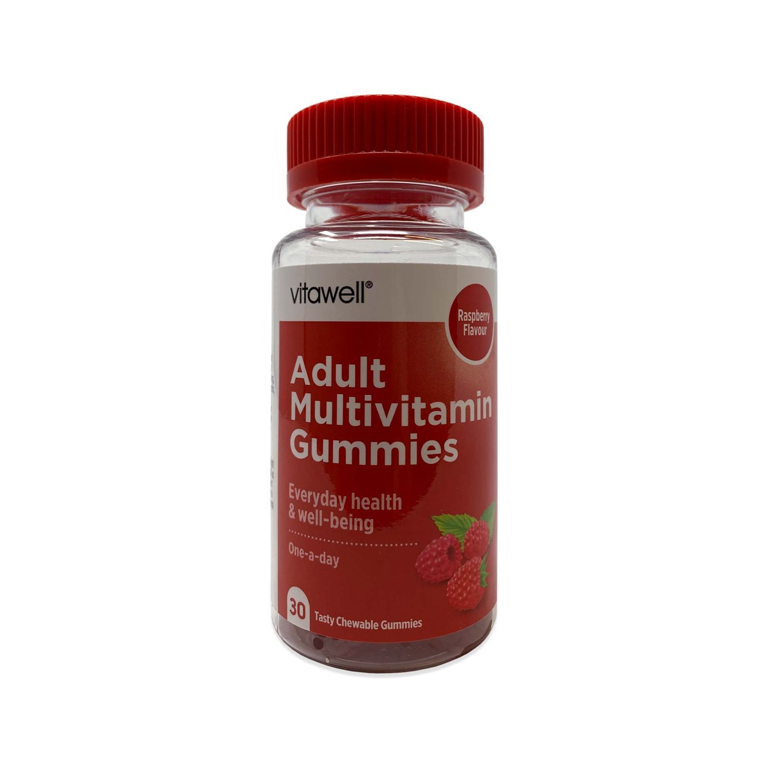 Adult Multivitamin Gummies 30 Raspberry Flavour Multivitamin Food