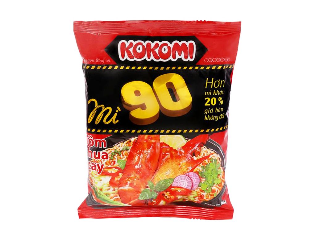 Mì Kokomi 90 tôm chua cay gói 90g-duoc-ban-tai-Tạp hóa Huy Hoàng