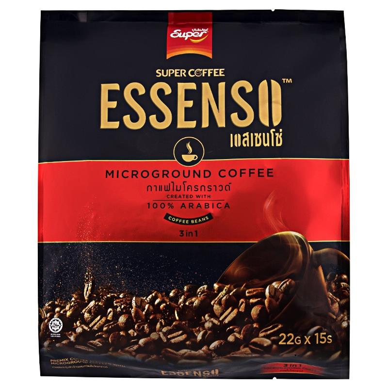 Super Coffee ESSENSO Microground Instant Coffee Arabica 3 in 1 Creamer ...