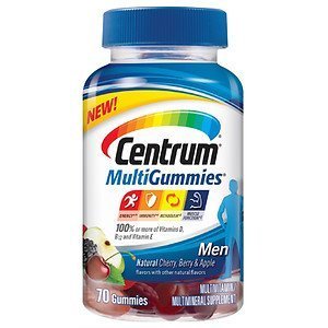 Centrum MultiGummies Multivitamin/Multimineral Supplement Men 70 Count ...