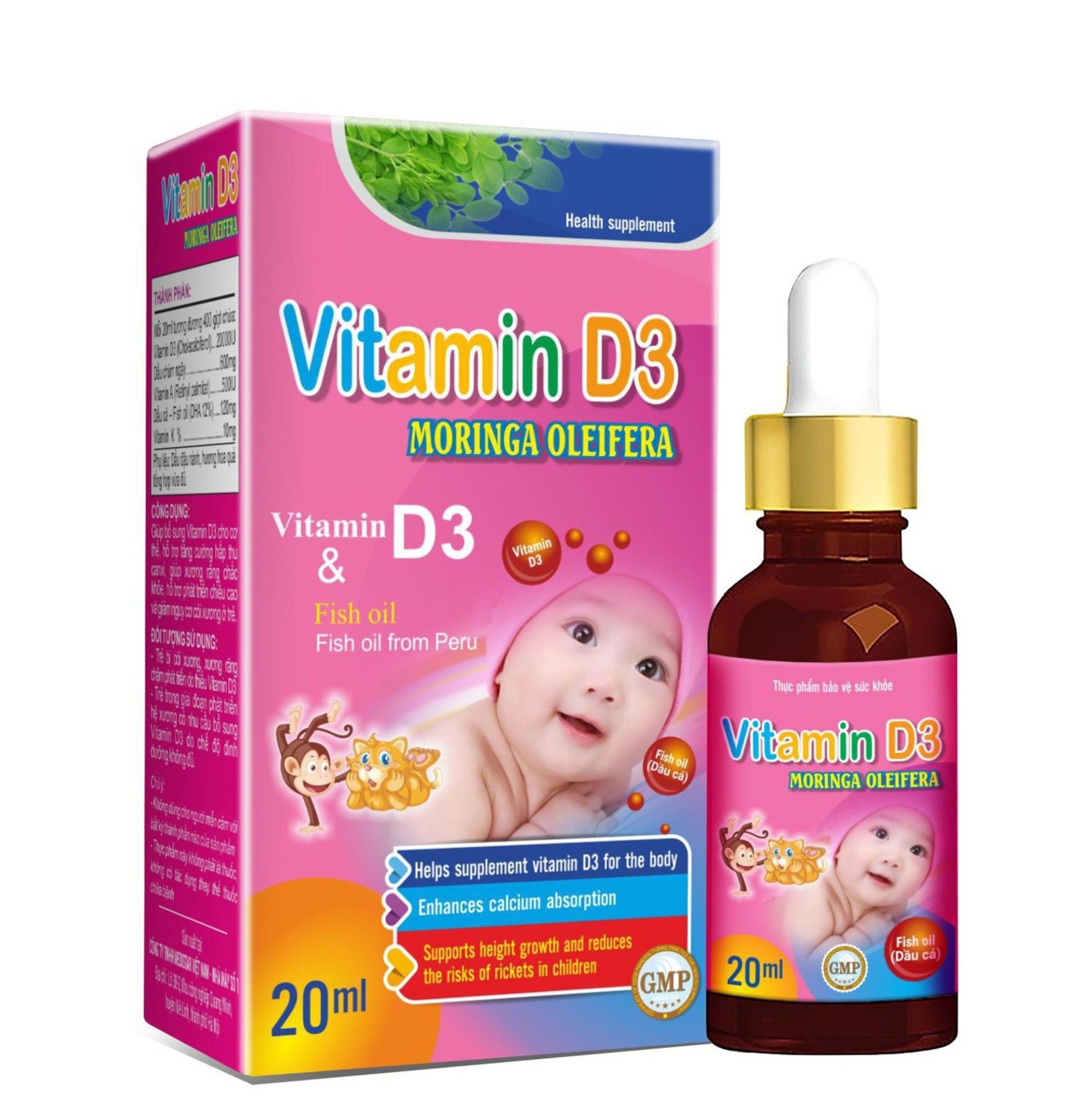 Tác dụng của vitamin d3 moringa oleifera đối với sức khỏe