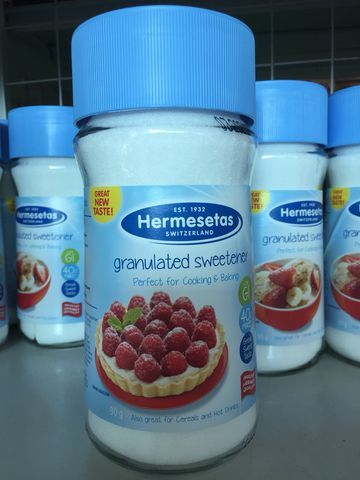 Hermesetas, edulcorant poudre sans aspartame effet ventre plat, le pot de  90 g - Tous les produits edulcorants - Prixing