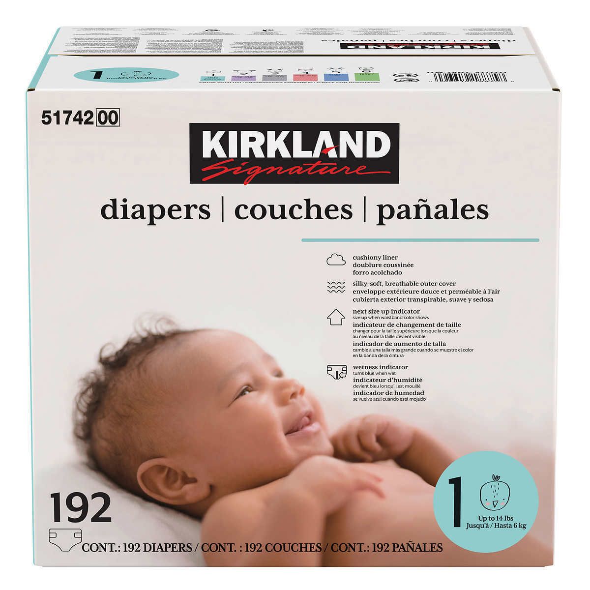 Kirkland Signature Diapers 192 Pack