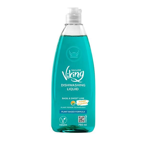 VIKING VEGAN DISHWASHING LIQUID BASIL & SWEET 750ML