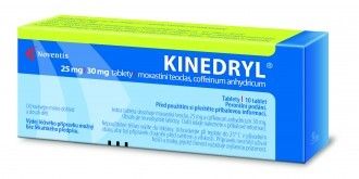 KINEDRYL 25MG / 30MG uncoated tablets 10