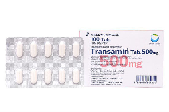 Transmin Hopper Thuốc cầm máu Transamin 500mg Daiichi-Sankyo hộp 100 viên | iCheck.vn