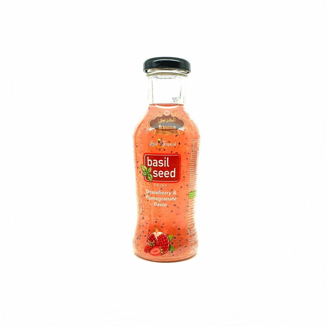 8718481540671 - Basil Seed Real Tropical Strawberry & Pomegranate Flav